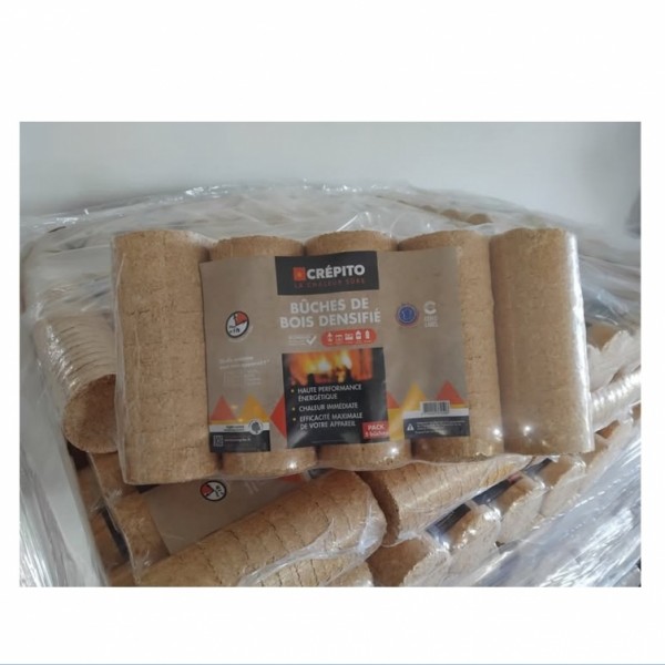 Bûches densifiées rondes CREPITO (Palette,